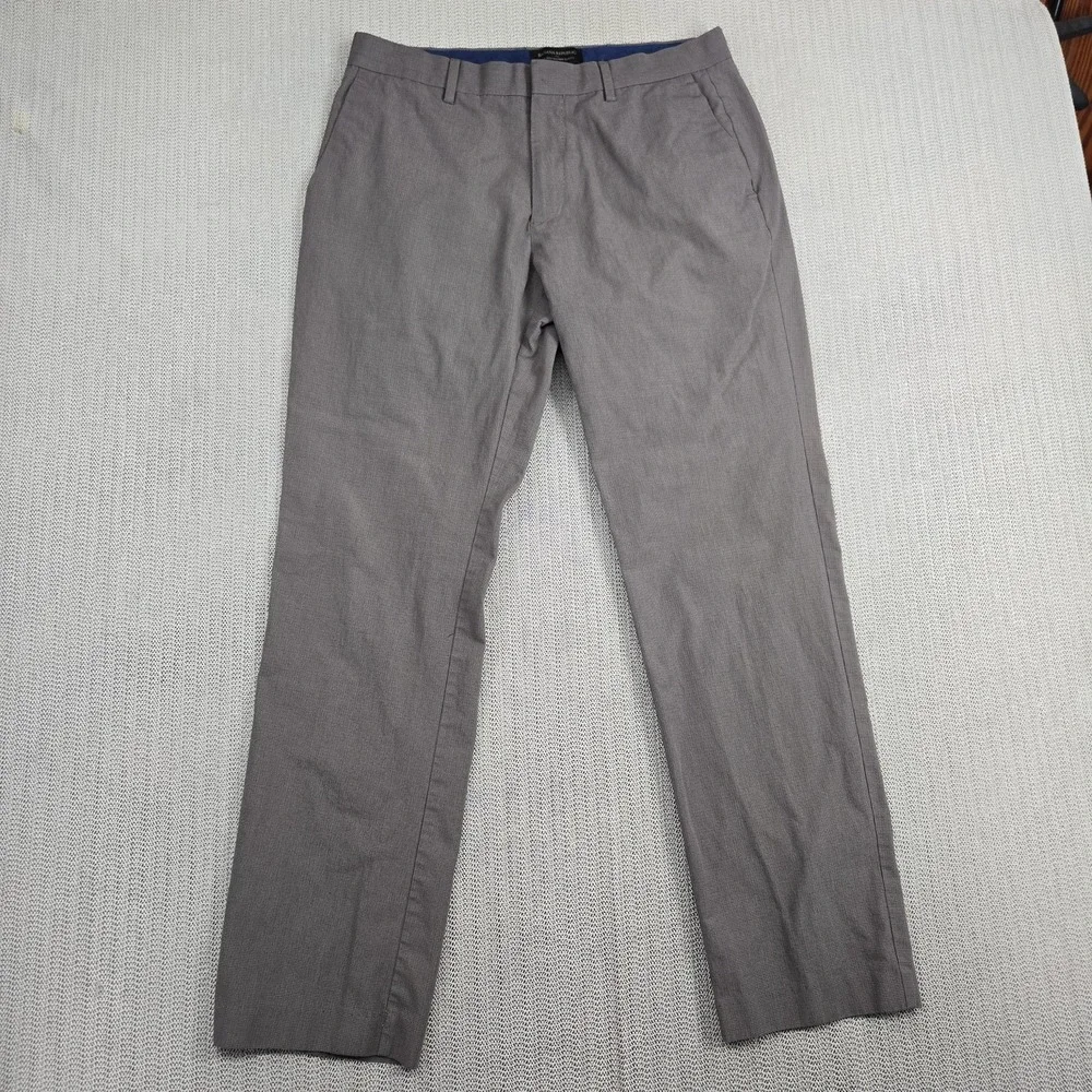 Banana Republic Dress Pants Mens‎ 32x32 Brown Gray Non Iron Tailored Slim Fit